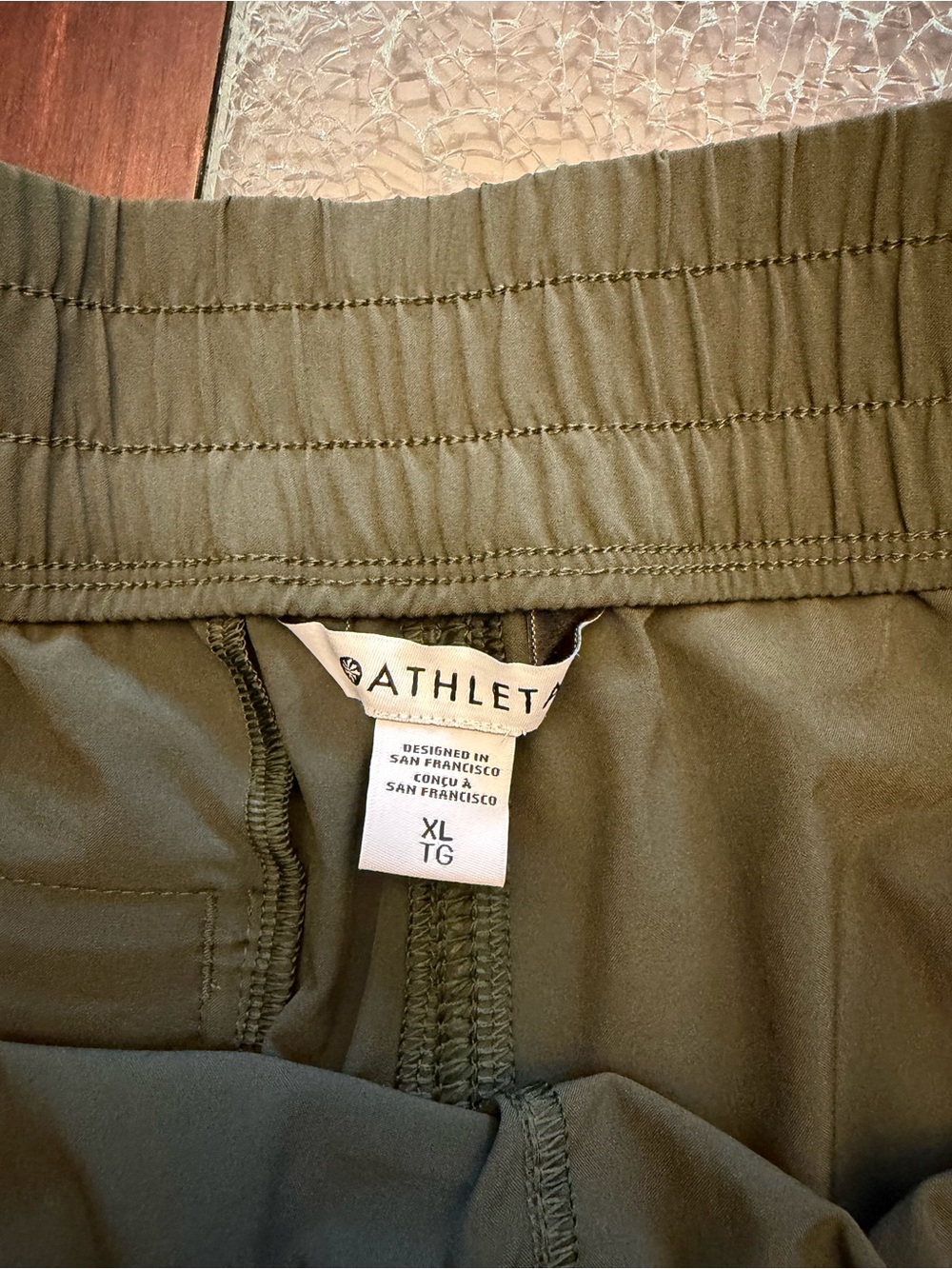 Athleta Olive Green Performance Running Shorts - Picture 6 of 11